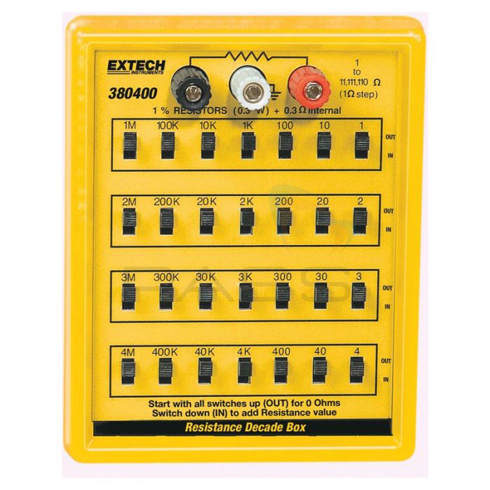 extech 380400 resistance decade box