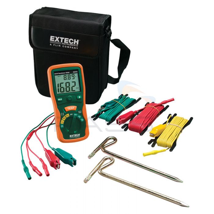 Extech 382252 Earth Ground Resistance Tester Kit 