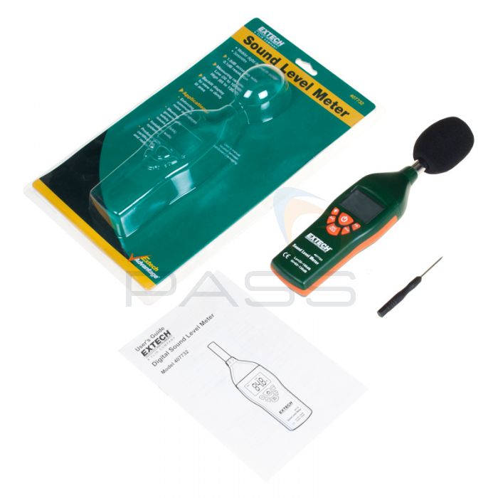 Extech 407732 Low High Range Sound Level Meter  Kit