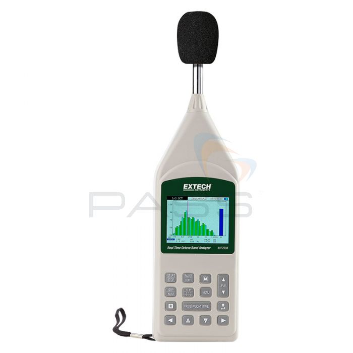 Extech 407790A Type 2 Integrating Sound Meter with Real-Time Octave Band Analyser