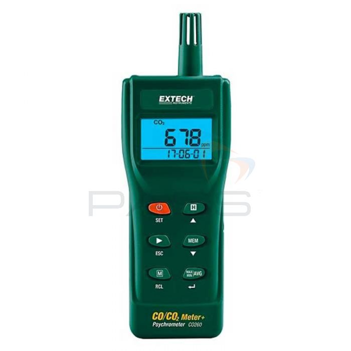 Extech CO260 IAQ & CO & CO2 Datalogging Meter 