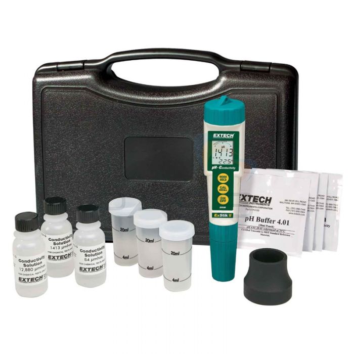 Extech EC510 Waterproof II pH/Conductivity Meter Kit