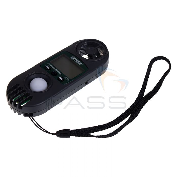 Extech EN100 11-Function Environmental Meter facing left