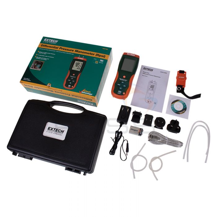 Extech HD750 Differential Pressure Manometer kit