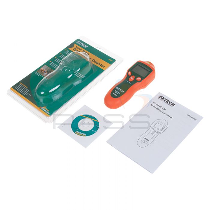Extech 461920 Mini Laser Photo Tachometer Counter - Kit