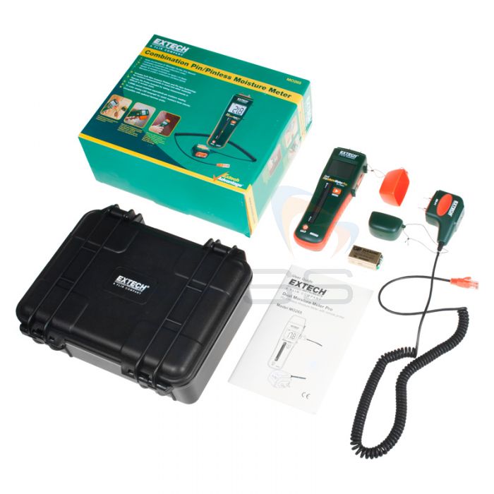 Extech MO265 Combination Pin Pinless Moisture Meter Kit