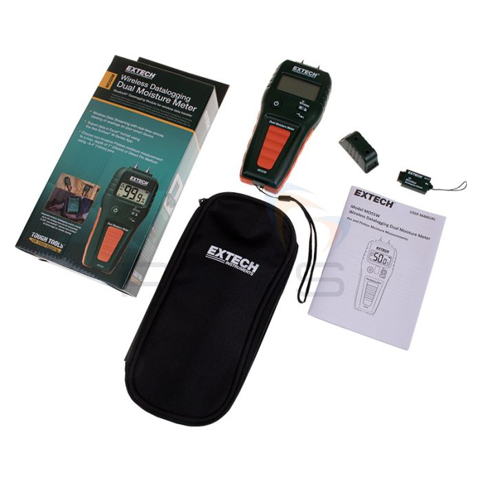 Extech MO55W Datalogging Pin/Pinless Moisture Meter kit