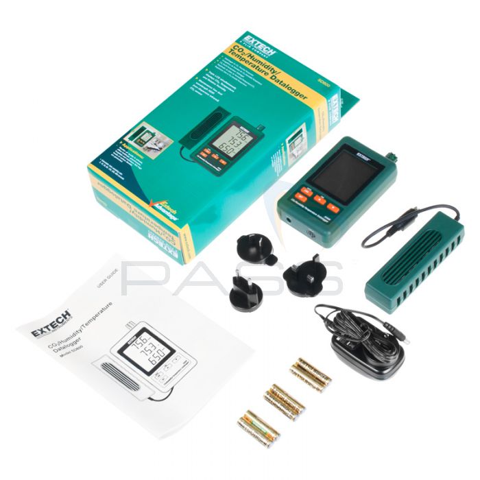 Extech SD800 CO2 Humidity Temperature Datalogger kit
