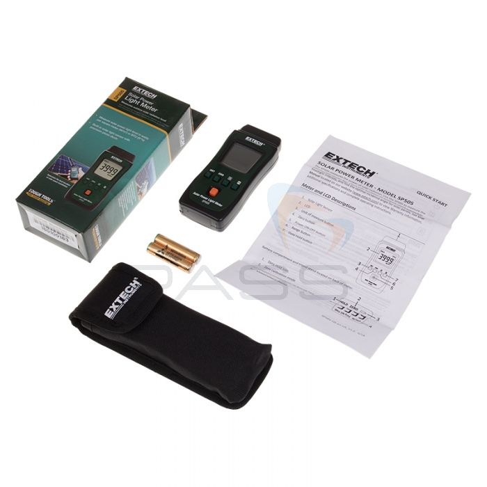 Extech SP505 Pocket Solar Power Light Meter  - Kit