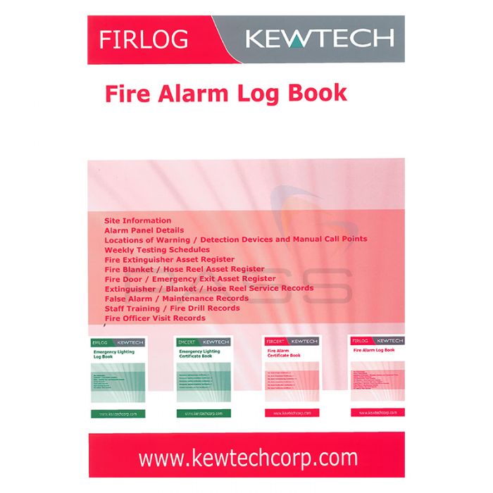 Kewtech FIRLOG Fire Alarm Log Book 