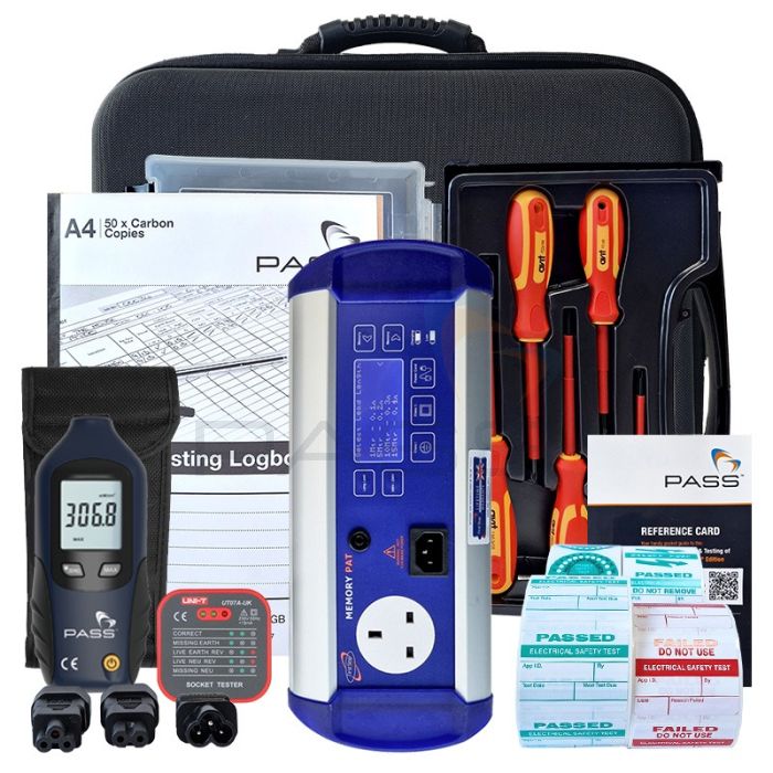 First Stop Safety MemoryPAT PAT Tester -Essentials Kit & accessories
