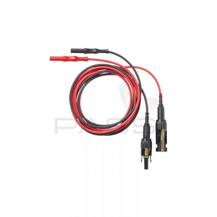 Fluke PVLEAD1 - Set of black and red solar PV MC4 to 4mm Banana Plug Test Leads