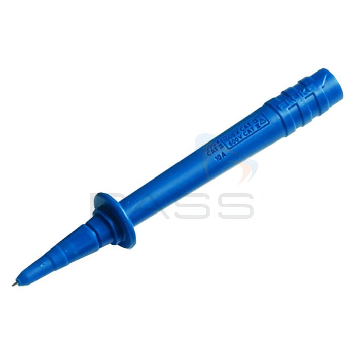 Fluke Test Probe, Banana Jack, 4mm Tip with Cap - Blue