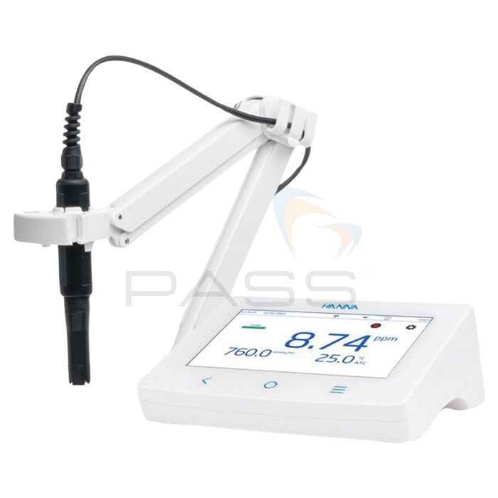 Hanna Instruments HI-6421-02 Advanced Dissolved Oxygen Benchtop Meter with Optical DO Probe

