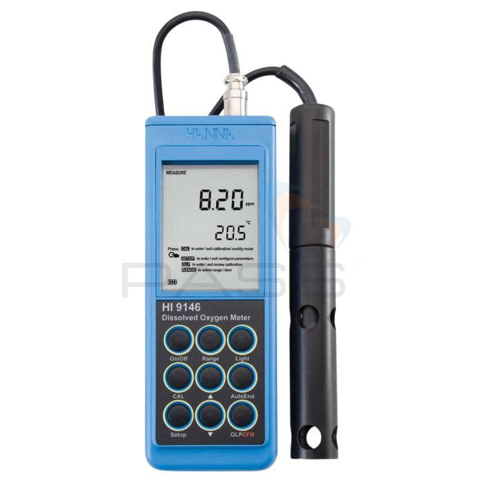 Hanna Instruments HI-9146-04 Handheld Dissolved Oxygen Meter