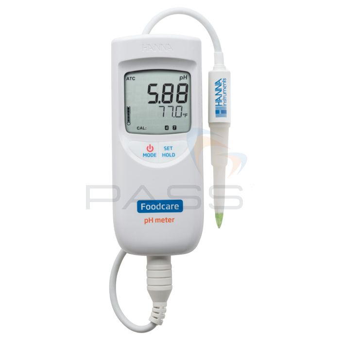 Hanna Instruments HI-99161 Handheld General Purpose Food and Dairy pH Meter with probe