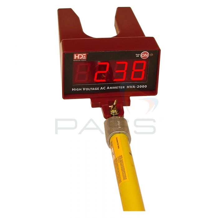 HD Electric HVA-2000 High Voltage Digital Ammeter - On Hotstick