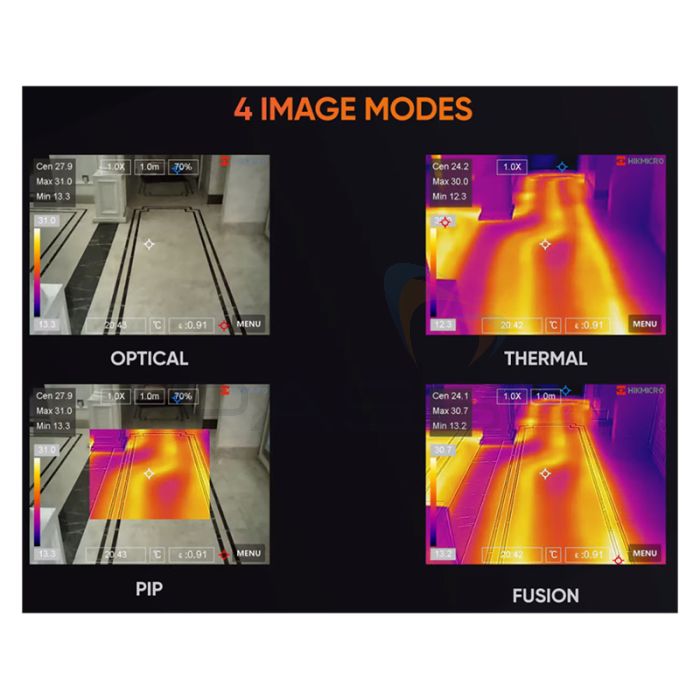 Hikmicro Pocket 2 Thermal Camera 4 images mode