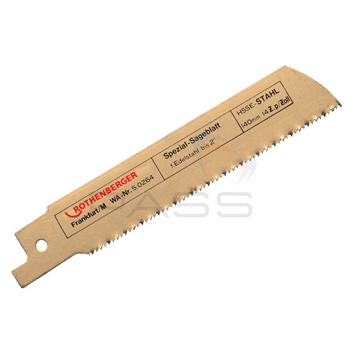 Rothenberger HSSE Blade: For 2 or 4" Stainless Steel 1