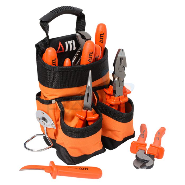 ITL 13 Piece Electrician's Insulated Tool Pouch Kit
