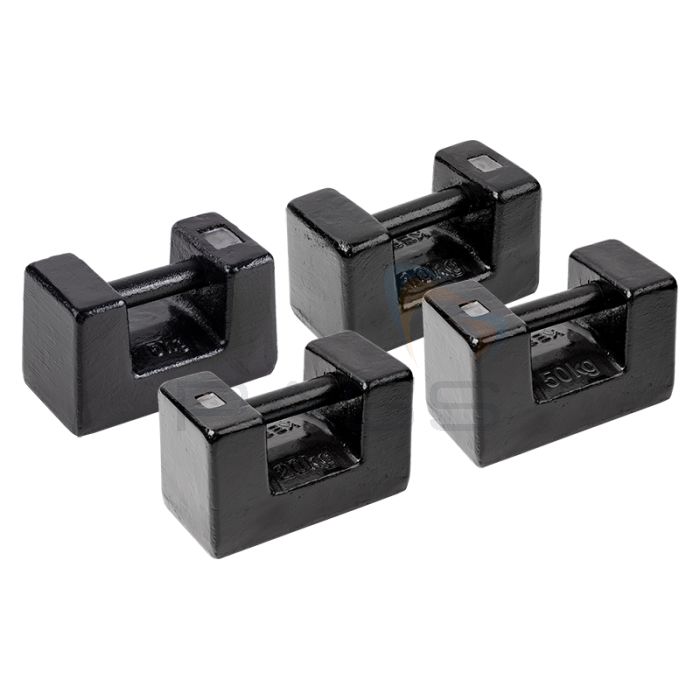 Kern 346 Series Individual Weights, OIML Class M1, Block Eco (5, 10, 20, or 50 kg), Cast Iron Lacquered - Choice of Weight
