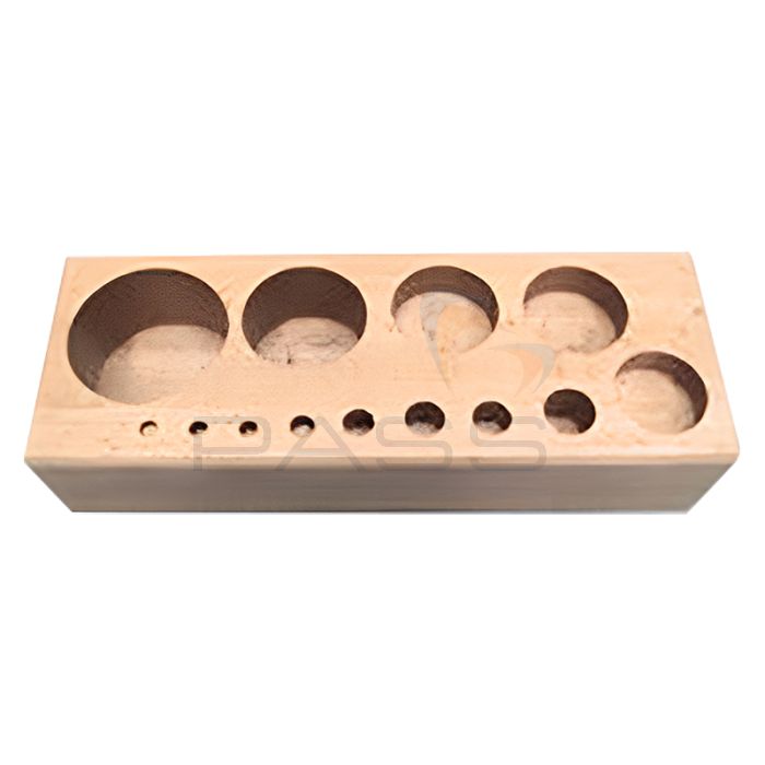 Kern 362 Series Wooden Box for Milligram Weights (1 g - 1 kg to 10 kg), M3 - Choice of Box
