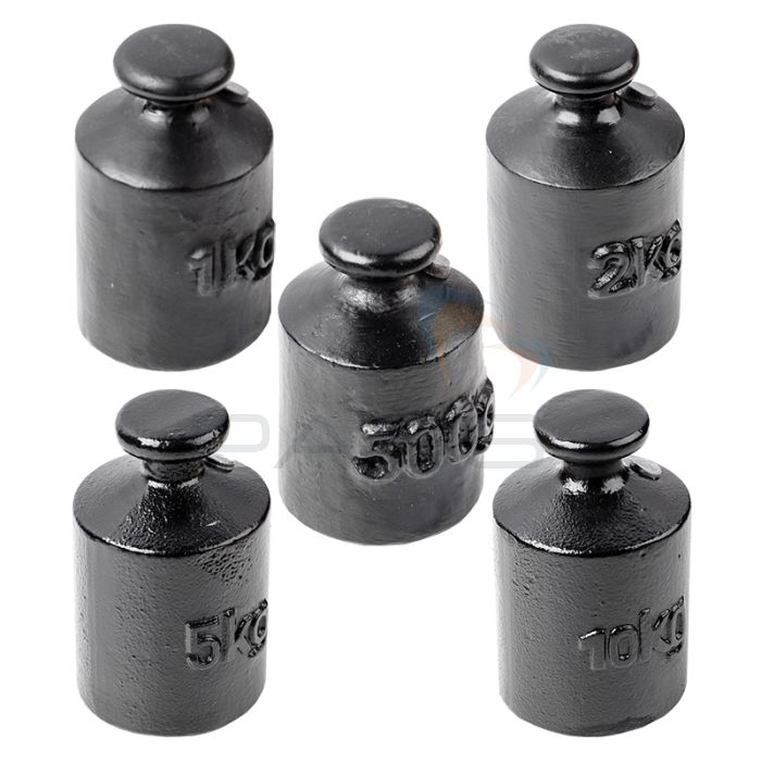 Kern 366 Series Individual Weight (500 g - 10 )kg, OIML Class M3, Knob, Cast Iron Lacquered - Choice of Weight
