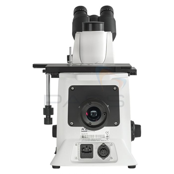 Kern OLM 171 Inverted Trinocular Metallurgical Microscope - Back