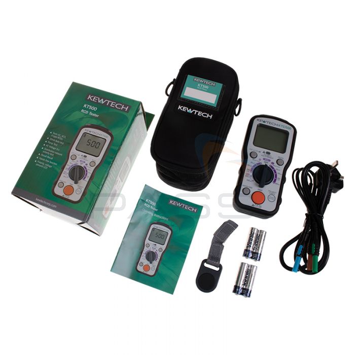 Kewtech KT500 Digital RCD Tester kit