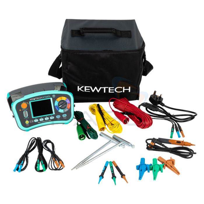 Kewtech KT66DL 12 in 1 Multifunction Tester inc Earth Spike Kit