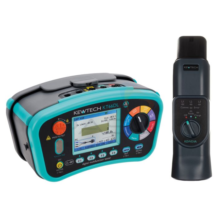 Kewtech KT66DL Multifunction Tester & EVA Adapter