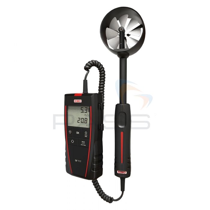 KIMO LV117 Thermo Anemometer w/ Remote 70mm Vane Probe