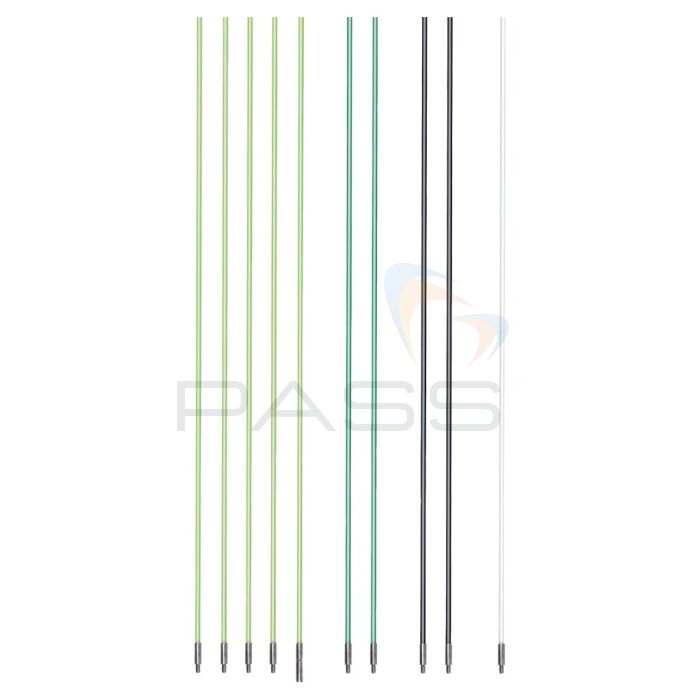 Klauke 52055385 Fibreglass Cable Pulling Rods, 10m (10 Pcs)
