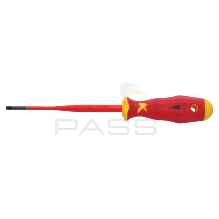 Klauke KL10012565ISLIM VDE Slotted Screwdriver, Slim Line
