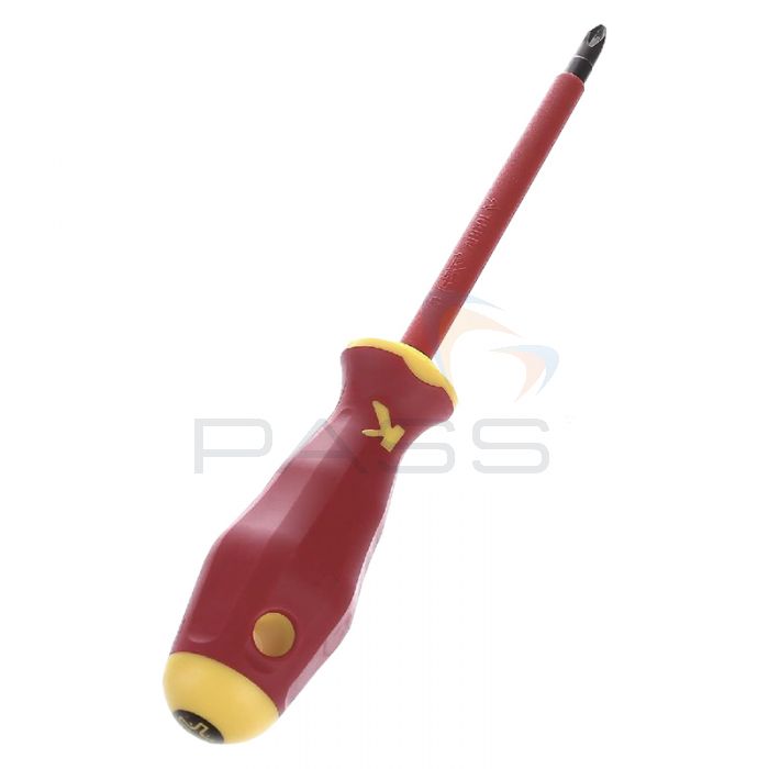 Klauke KL120PZ2IS VDE Pozidriv Screwdriver, 100mm, PZ2