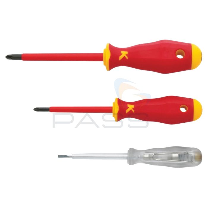 Klauke KL393IS VDE Screwdriver Set, 3 Pcs
