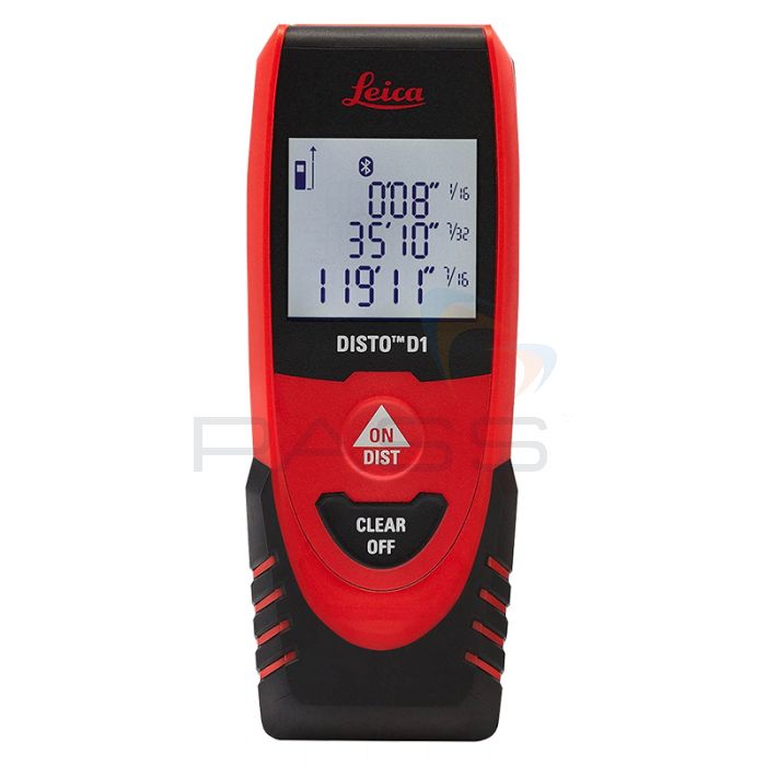 Leica Disto D1 Laser Distance Meter with Bluetooth (40m) - front view