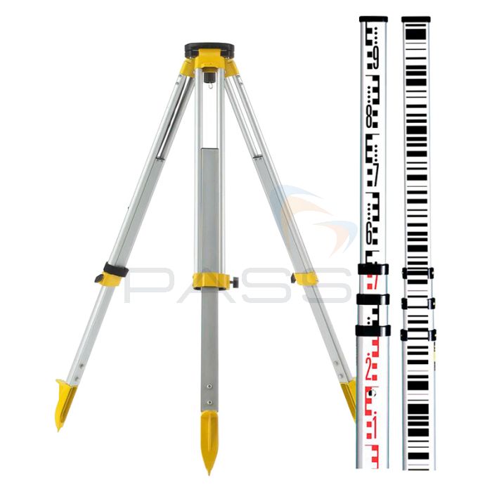 Leica LEVEL-KIT Tripod & Staff for Construction Levels & Lasers