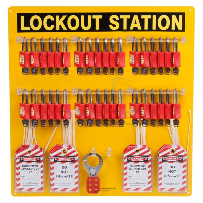 36 Lock Lockout Station - With Accessories