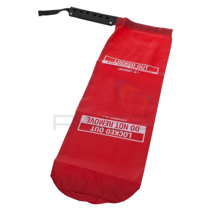 Small Pendant Crane Cover Lockout Red PVC 12 inches Depth