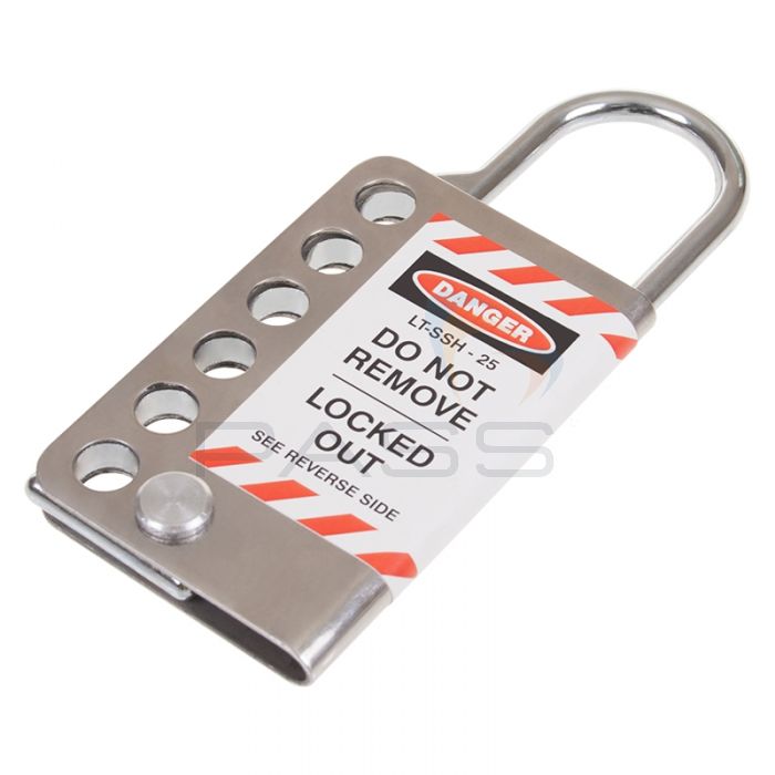 Padlock Heavy Duty 25mm Stainless Steel Outer Hasp - Front