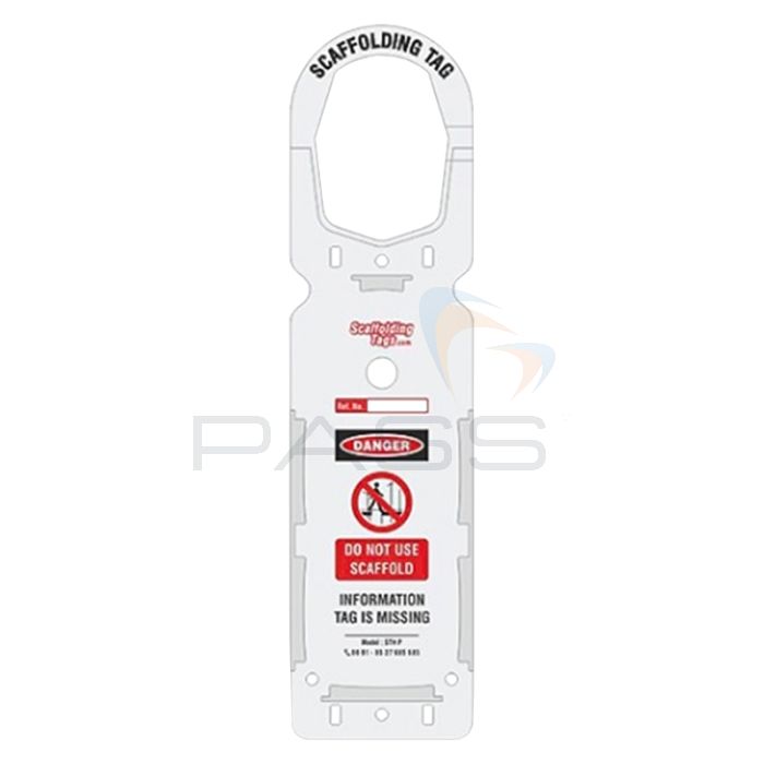 Lockout Lock LT-SCF-TG-P Premier Scaffolding Tag - Set of 10.