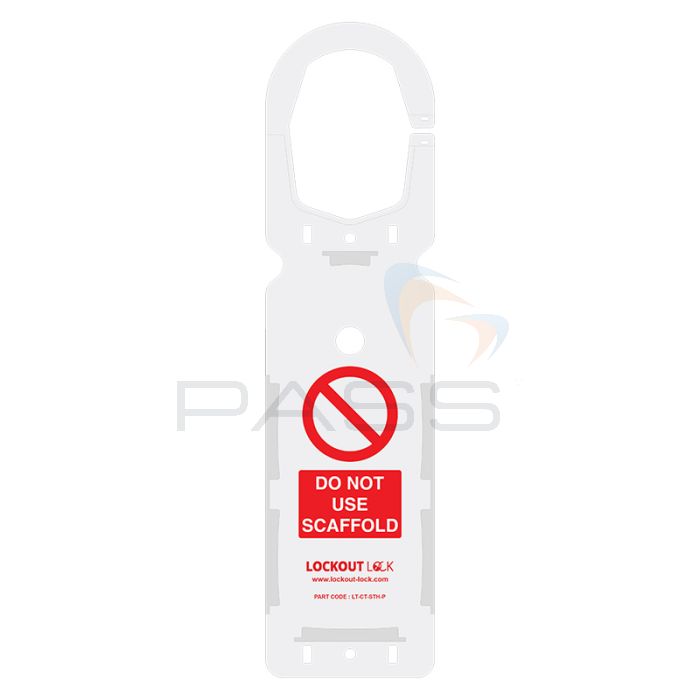Lockout Lock LT-CT-STH-P Claw Type Scaffolding Tag Holder - Set of 10
