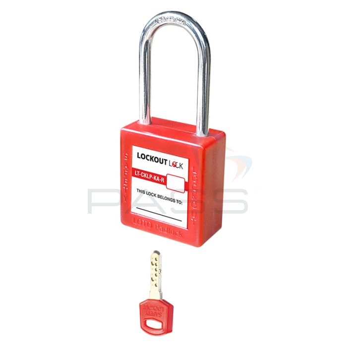 Lockout Lock Series 5 Computer Key Lockout Safety Padlock with Steel Shackle - Key Alike 