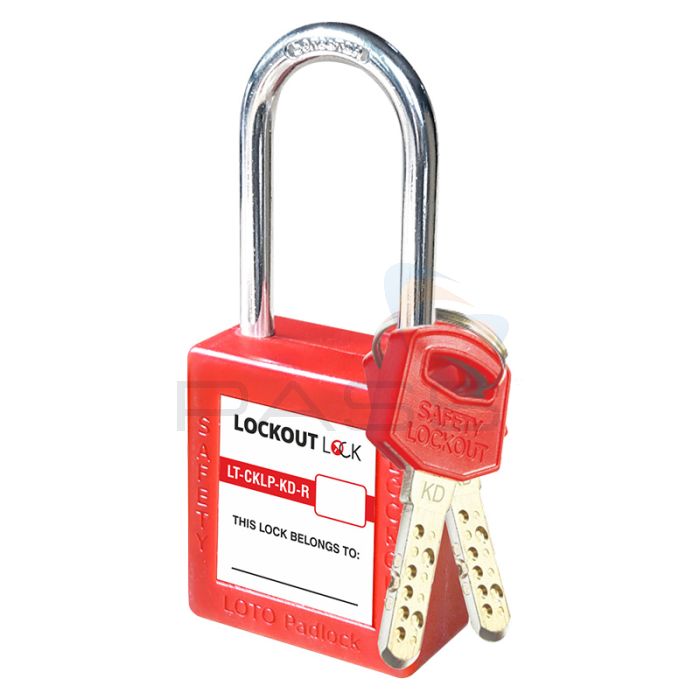 Lockout Lock Series 5 Computer Key Lockout Safety Padlock with Steel Shackle - Key Different