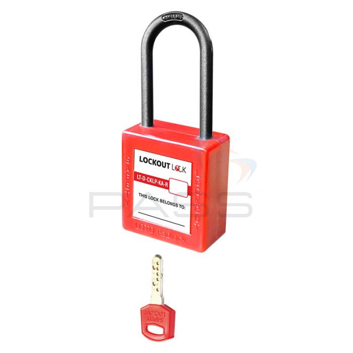 Lockout Lock Series 5 De-Electric Computer Key Lockout Safety Padlock with Nylon Shackle - Key Alike