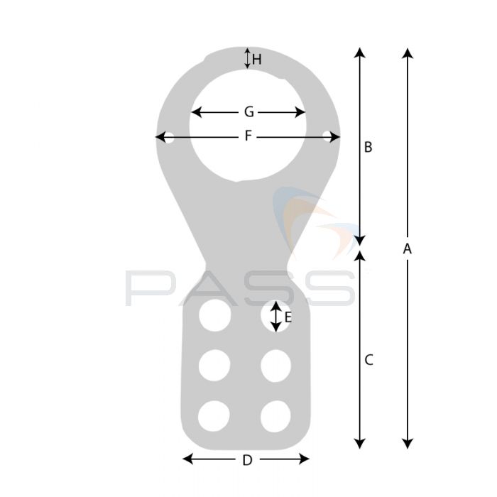 Large Vinyl-Coated Lockout Hasp 