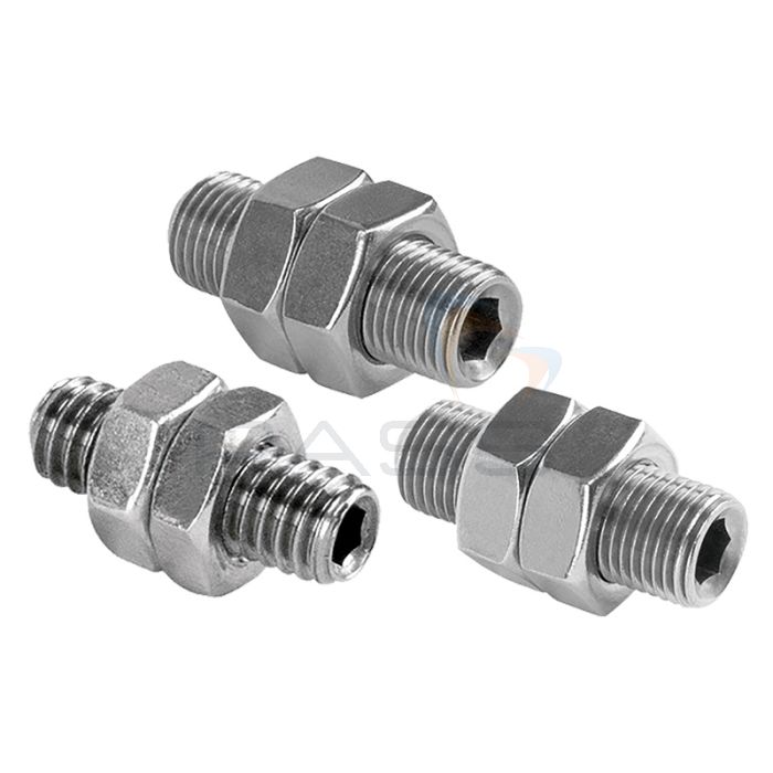 Mark-10 Stud / Jam Nut Set (#10-32, 5/16-18, 1/2-20) - Choice of Thread
