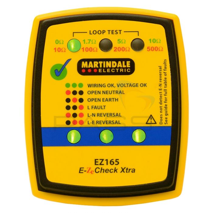 Martindale EZ165 Advanced Socket & Non-trip Earth Loop Tester