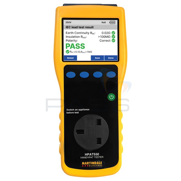 Martindale HPAT550 Portable Appliance Tester